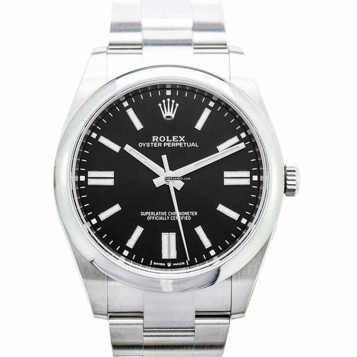  Rolex Oyster Perpetual 41 124300-0002 - New Model 2020 Oyster Perpetual 41mm Automatic Black Dial Men's Watch </h1> 