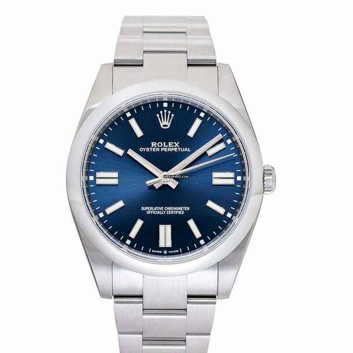  Rolex Oyster Perpetual 41 124300-0003 - Oyster Perpetual 41 Automatic Blue Dial Men's Watch </h1> 