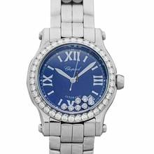 Thumbnail von Chopard Happy Sport 278559-3007 - Happy Diamonds Automatic Blue Dial Stainless Steel Ladies Watch </h1>
