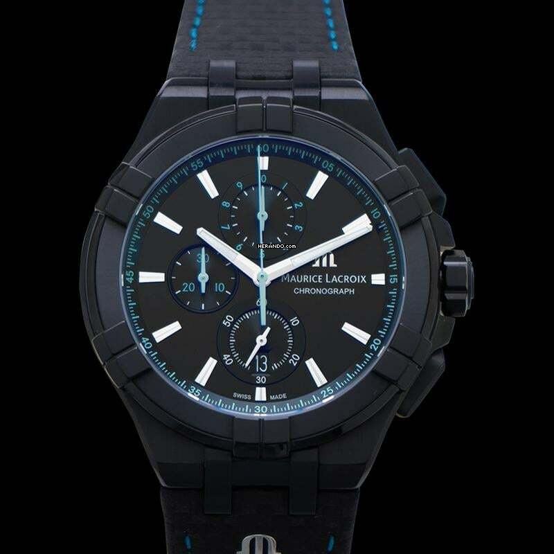 Thumbnail von Maurice Lacroix AIKON AI1018-PVB01-337-1 - Aikon Chronograph Quartz Black Dial Men's Watch </h1>