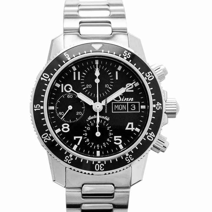  Sinn 103 103.0614-Solid-2LSS - Pilot Chronograph 103 St Sa Black Dial Slid Two-Link Stainless Steel </h1> 