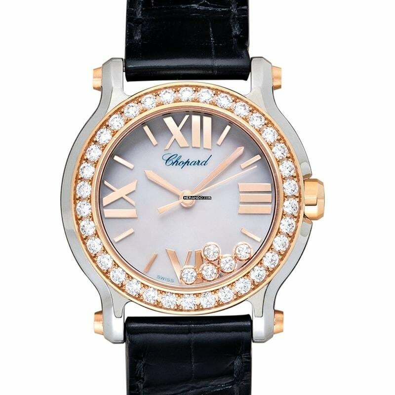  Chopard Happy Sport 278509-6006 - Happy Sport Quartz Mother of Pearl Dial Bicolour Ladies Watch </h1> 