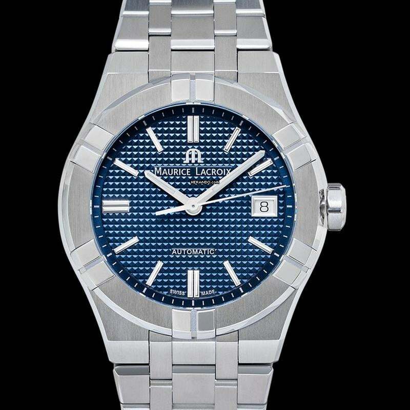 Thumbnail von Maurice Lacroix AIKON AI6007-SS002-430-1 - Aikon Automatic Blue Dial Men's Watch </h1>