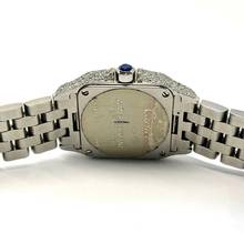 Thumbnail von Cartier Santos Demoiselle 2698 20mm Quartz Steel Diamond Watch </h1>
