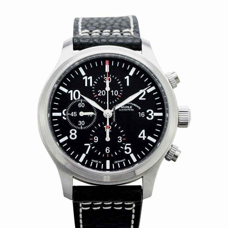  Mühle Glashütte Terrasport I M1-37-74-LB - Terrasport Automatic Black Dial Stainless Steel Men's Watch </h1> 