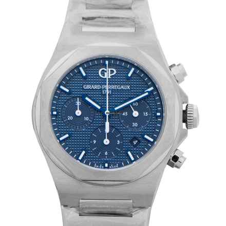  Girard Perregaux Laureato 81020-11-431-11A - Laureato Chronograph Automatic Blue Dial Men's Watch </h1> 