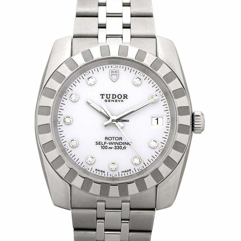 Tudor Classic 21010 - Classic Date White / Steel Ø38.00 mm </h1> 