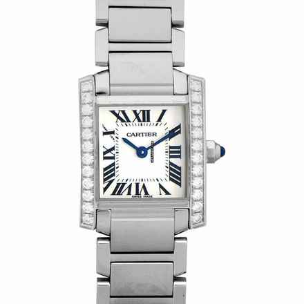  Cartier Tank Française W4TA0008 - Tank Francaise Silver Dial Ladies Watch </h1> 