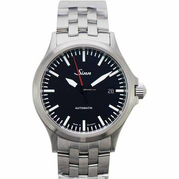  Sinn 556 556.0106-Solid-FLSS - Elegantly Sporty Automatic Black Dial Fine Link Men's Watch </h1> 