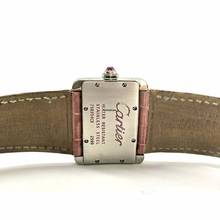 Thumbnail von Cartier Tank Divan Quartz Steel 31mm Watch DIAMONDS & Pink Sapphires Pink MOP Dial </h1>