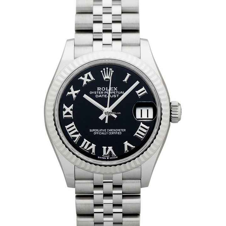  Rolex Datejust 31 278274-0002 - Datejust 31 Automatic Black Dial Ladies Watch </h1> 