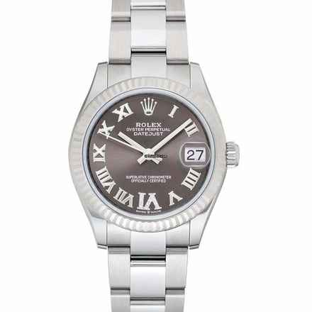  Rolex Datejust 31 278274-0027 - Datejust 31 Automatic Grey Dial Fluted Roman Oyster Ladies Watch </h1> 