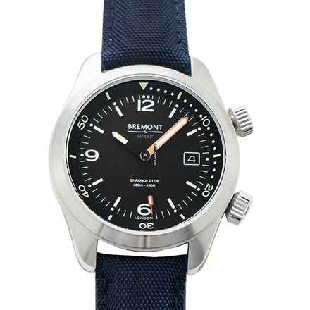  Bremont ARGONAUT-S - Automatic Black Dial Stainless Steel Men's Watch </h1> 