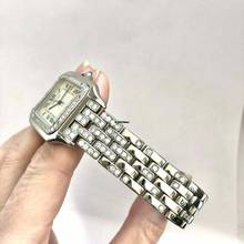 Thumbnail von Cartier Panthère Quartz Jumbo 29mm Steel 3.42TCW Diamond Watch </h1>