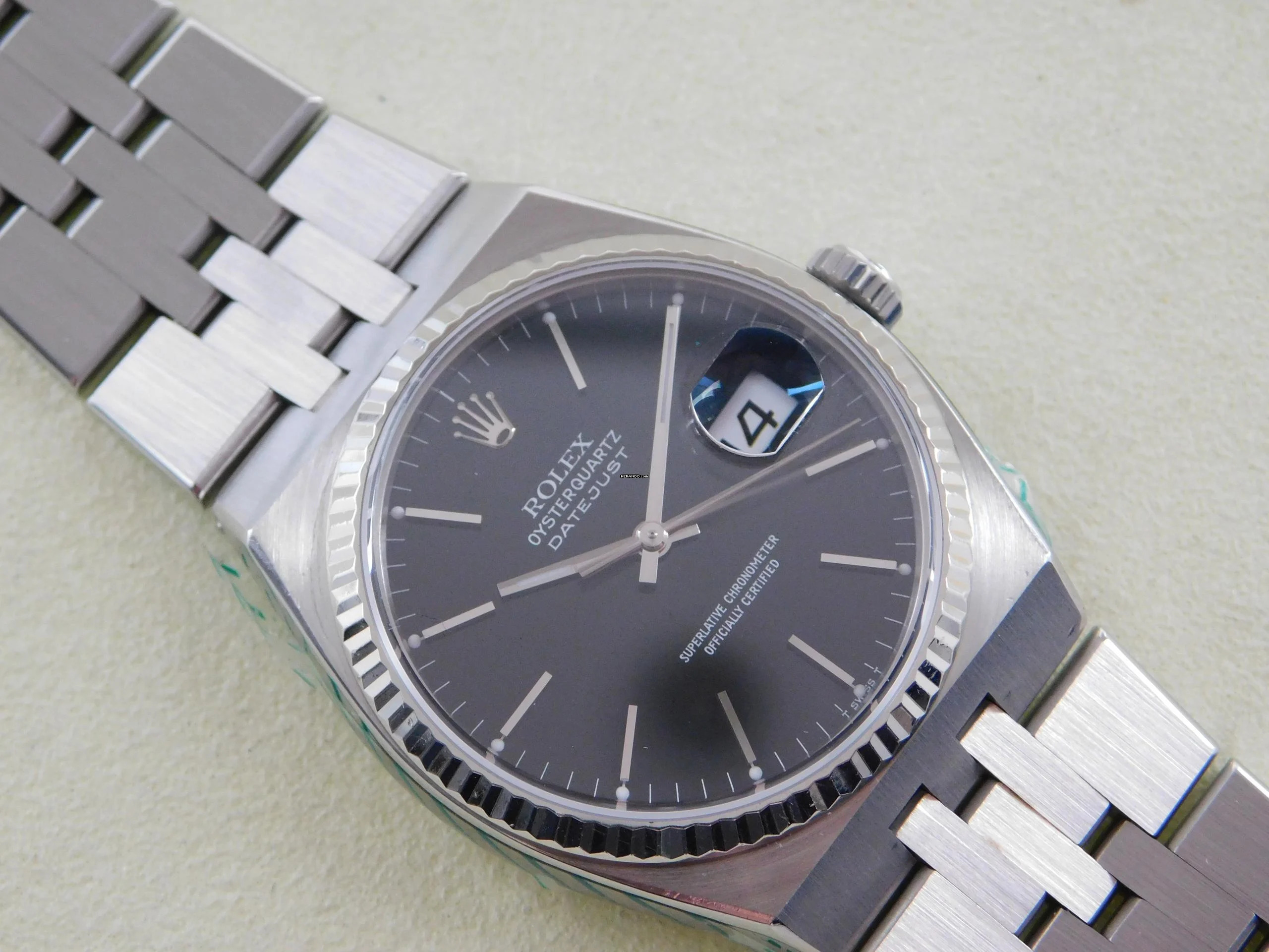  Rolex Datejust Oysterquartz Stahl Weißgold mit original Zertifikat plus Rolex Garantie Revision 12 / 2020 </h1> 