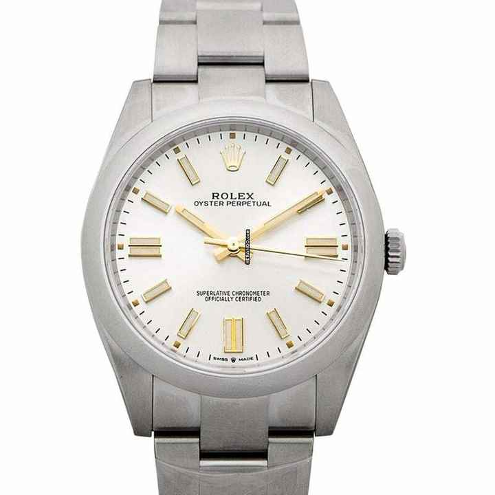  Rolex Oyster Perpetual 41 124300-0001 - Oyster Perpetual 41 Automatic Silver Dial Men's Watch </h1> 