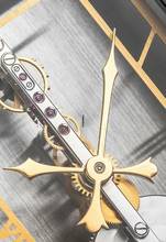 Thumbnail von Jaeger-LeCoultre Classic Tischuhr 8 Tage Gangreserve Stahl Handaufzug JLC Stabwerk Ref.481 Vintage Bj.1978