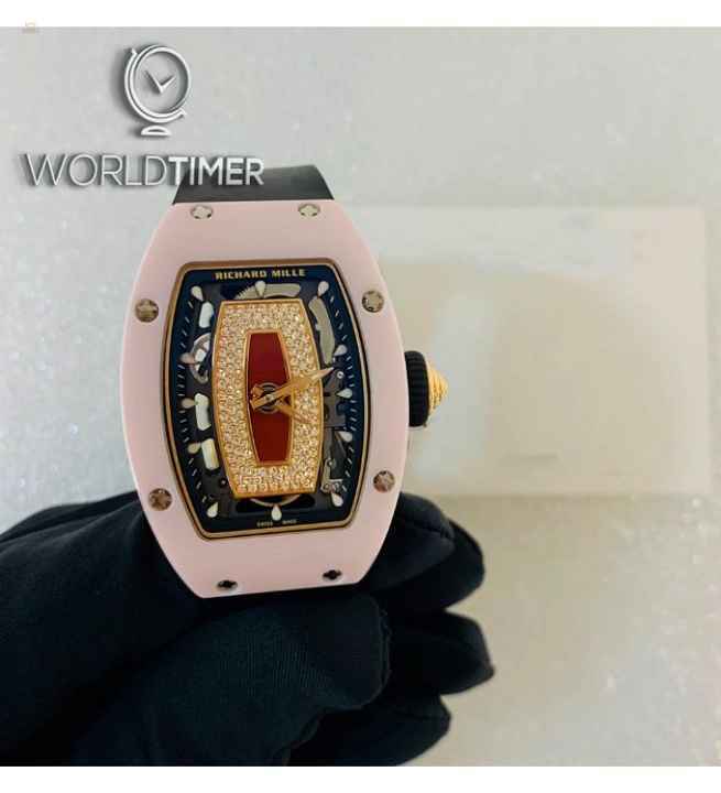 Richard Mille [2018 LIKE NEW] RM 07-01 Pink Ceramic Jasper Automatic Ladies