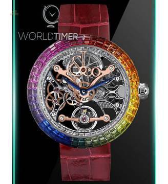 Jacob & Co. 捷克豹 [NEW][LIMITED 18 PIECE] Brilliant Skeleton Baguette Rainbow BS531.30.CR.CB.A (Retail:HK$2,386,300)