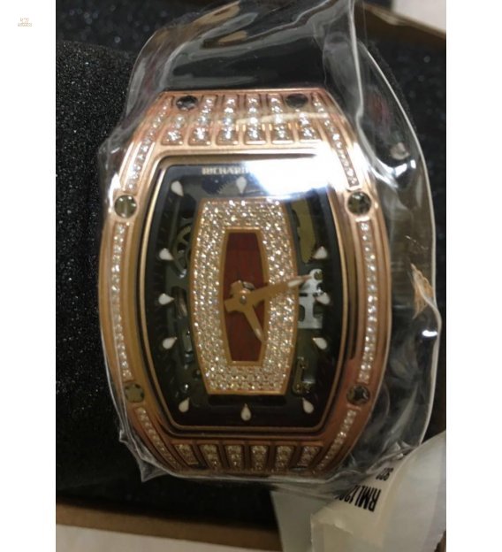 Richard Mille [NEW+RARE] RM 07-01 Ladies Rose Gold Med Set Diamond Watch