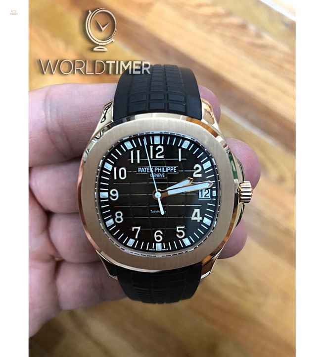 Patek Philippe "Tiffany & Co." [2014 USED] 5167R Aquanaut Brown Dial Rose Gold Rare Watch