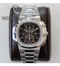 Thumbnail von Patek Philippe [2019 NEW] Nautilus Travel Time Steel Chronograph 5990/1A