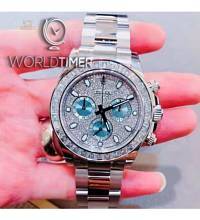 Thumbnail von Rolex [2019 NEW] Daytona Platinum Pave Diamond Dial and Bezel 116576TBR