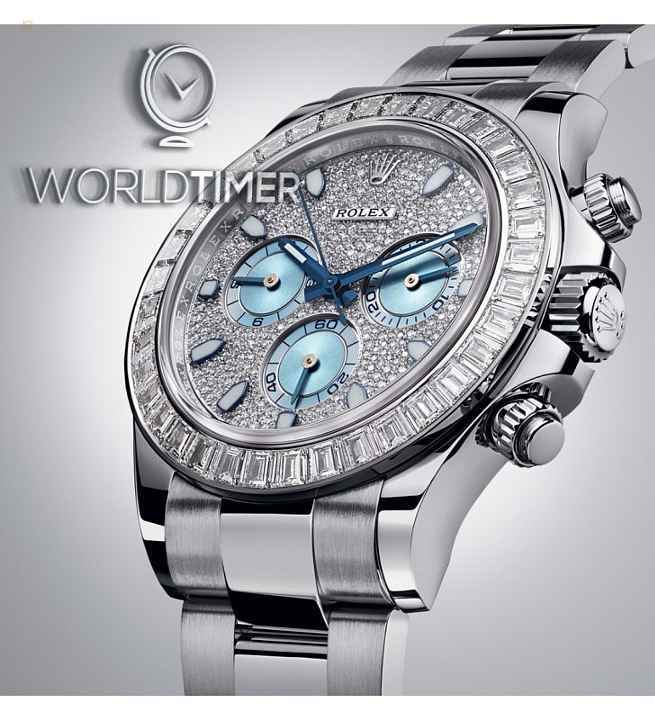 Rolex [2019 NEW] Daytona Platinum Pave Diamond Dial and Bezel 116576TBR