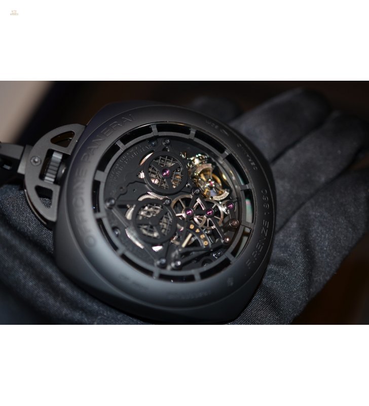 Thumbnail von Panerai [NEW] ^ [LTD] Pocket Watch Tourbillon GMT Ceramica PAM 446 (Retail:US$183,600)