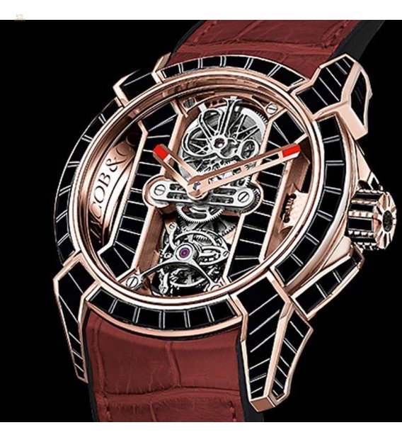 Jacob & Co. 捷克豹 [NEW] EPIC X TOURBILLON BAGUETTE ROSE GOLD EX500.40.BS.BS.A (Retail:HK$2,672,600)