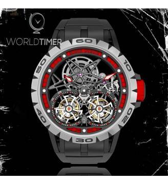 Roger Dubuis [NEW] Excalibur Spider Double Flying Tourbillon Red RDDBEX0481 (Retail: US$269,000)