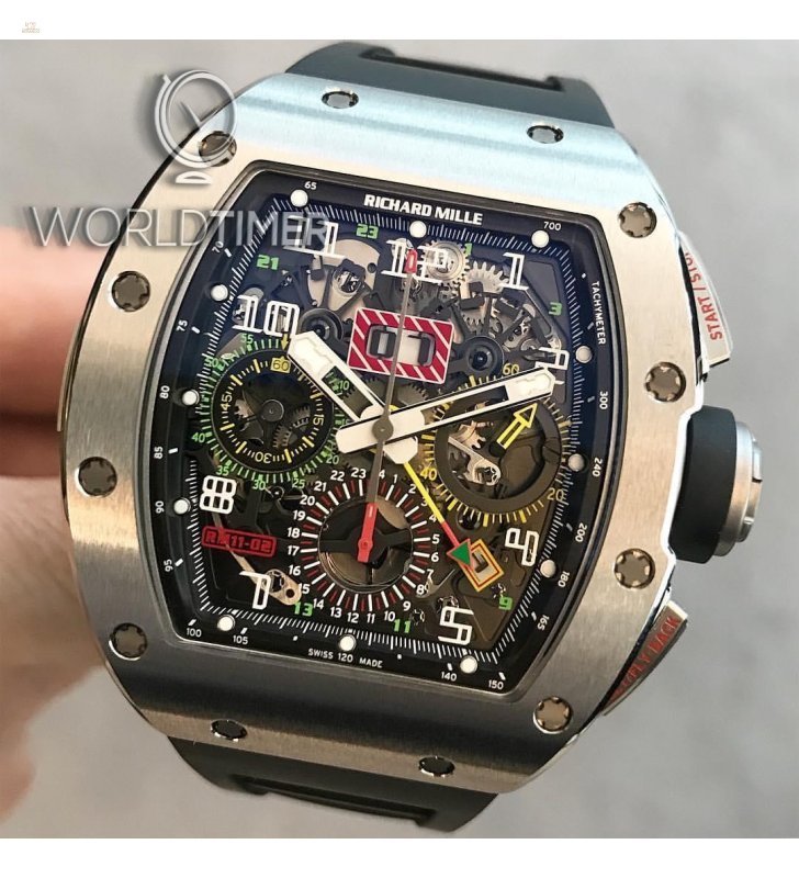 Richard Mille [NEW] RM 11-02 Titanium GMT Flyback Chronograph Dual Time Zone (Retail:HK$1,211,100)