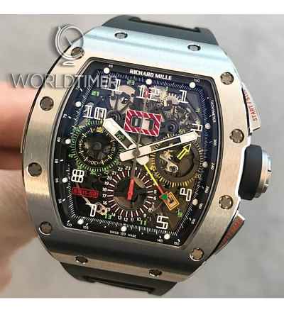 Richard Mille [NEW] RM 11-02 Titanium GMT Flyback Chronograph Dual Time Zone (Retail:HK$1,211,100)