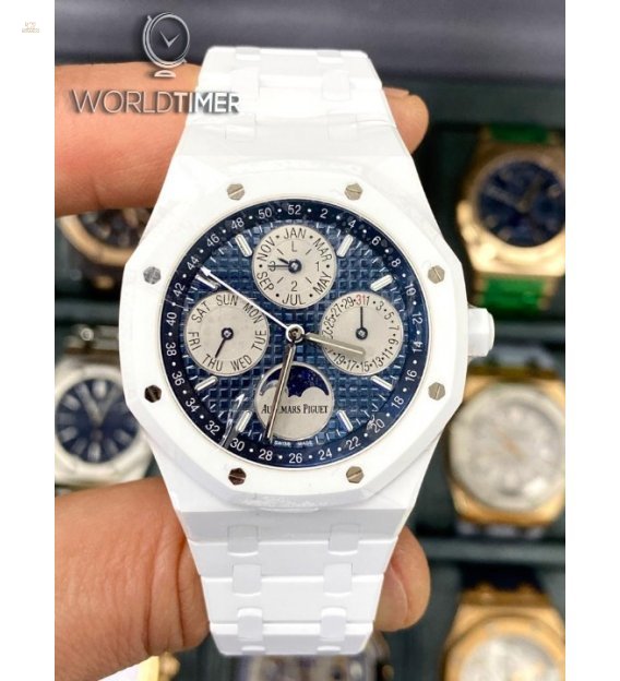 Audemars Piguet [NEW] Royal Oak Perpetual Calendar White Ceramic 26579CB.OO.1225CB.01