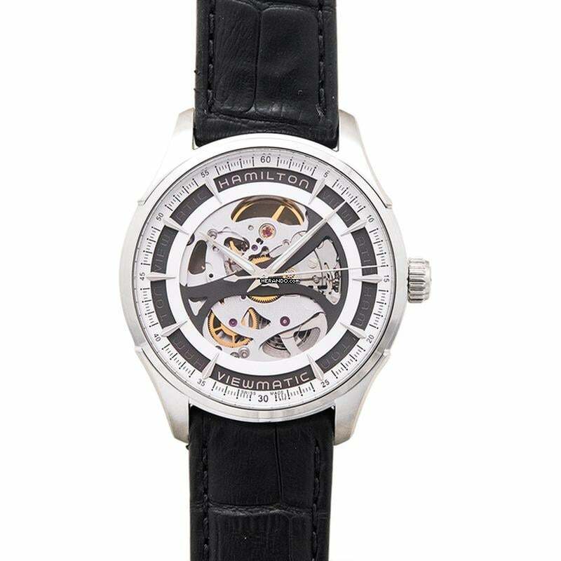 Hamilton Jazzmaster Viewmatic H42555751 - Jazzmaster Automatic Skeleton Dial Stainless Steel Men's Watch </h1>