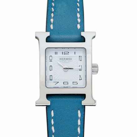  Hermès Heure H HH1.110 - Heure H Quartz White Steel/Leather </h1> 