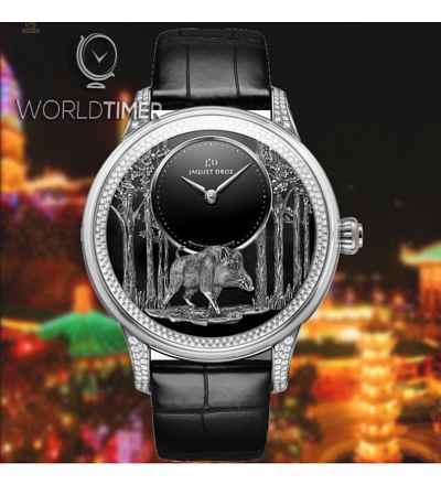 Jaquet Droz [LIMITED 8 PIECE] Petite Heure Minute Relief Pig J005024284 (Retail:CHF 81'900)