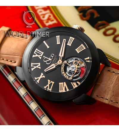Jacob & Co. 捷克豹 [NEW] Palatial Flying Tourbillon Black DLC Titanium PT520.21.NS.BB.A (Retail:HK$859,100)