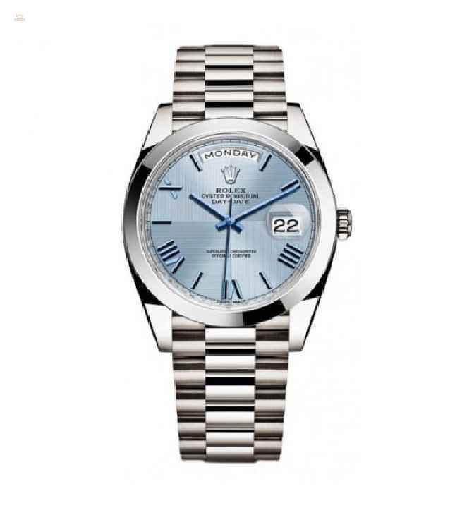 Rolex [NEW] Day-Date Platinum 228206 Ice Blue Quadrant Roman (Retail:HK$488,200)