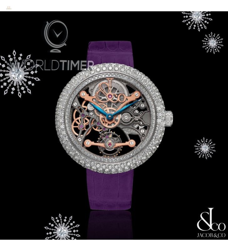 Jacob & Co. 捷克豹 [NEW][LIMITED 101 PIECE] Brilliant Skeleton Jewelry White Gold BS531.30.RD.CB.A (Retail:HK$754,100)