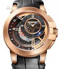 Thumbnail von Harry Winston [NEW] Ocean Dual Time 44mm automatic 18K rose gold timepiece black dark dial OCEATZ44RR013