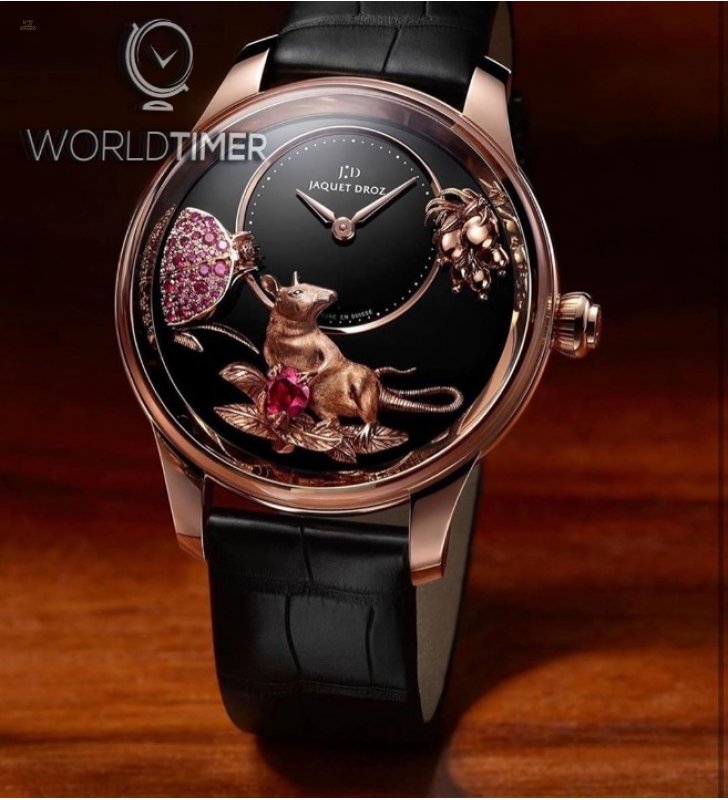 JAQUET DROZ [NEW] Petite Heure Minute Relief Rat J005023291 (Retail:CHF 71'300)