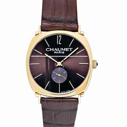  Chaumet Dandy W11083-27G - Dandy GM Brown Dial Men's Watch 39mm / Leather </h1> 