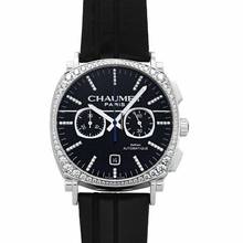 Thumbnail von Chaumet Dandy W11190-30F - Dandy Chronograph Black Dial Leather </h1>