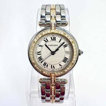  Cartier Panthère VENDOME 30mm Quartz 2 Tone 0.85TCW Diamond Watch </h1> 