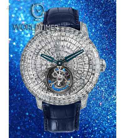 Jacob & Co. 捷克豹 [NEW][LIMITED 18 PIECE] Caviar Tourbillon White Gold CV201.30.BD.BD.A (Retail:HK$8,590,500)