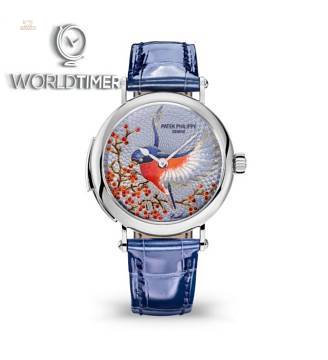 Patek Philippe [NEW] Calatrava Bird White Gold Rare Handcrafts 7000/50G-001