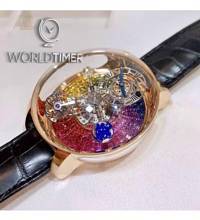 Thumbnail von Jacob & Co. 捷克豹 [NEW][UNIQUE] Astronomia Tourbillon Baguette Rainbow Sapphires AT800.40.BD.UD.A (Retail:CHF 1’000’000)