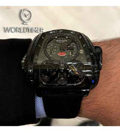 Jacob & Co. 捷克豹 [NEW] Twin Turbo Furious Bugatti La Montre Noire TT800.31.AA.UA.A