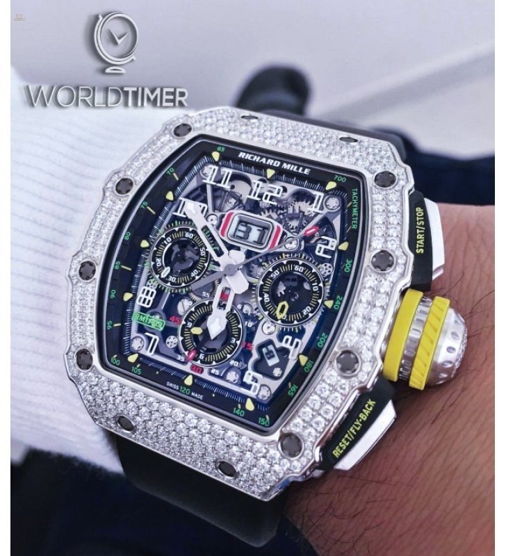 Richard Mille [2019 NEW] RM 11-03 White Gold Full Set Diamonds Watch